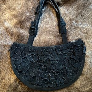 Floral Black Women's Bag